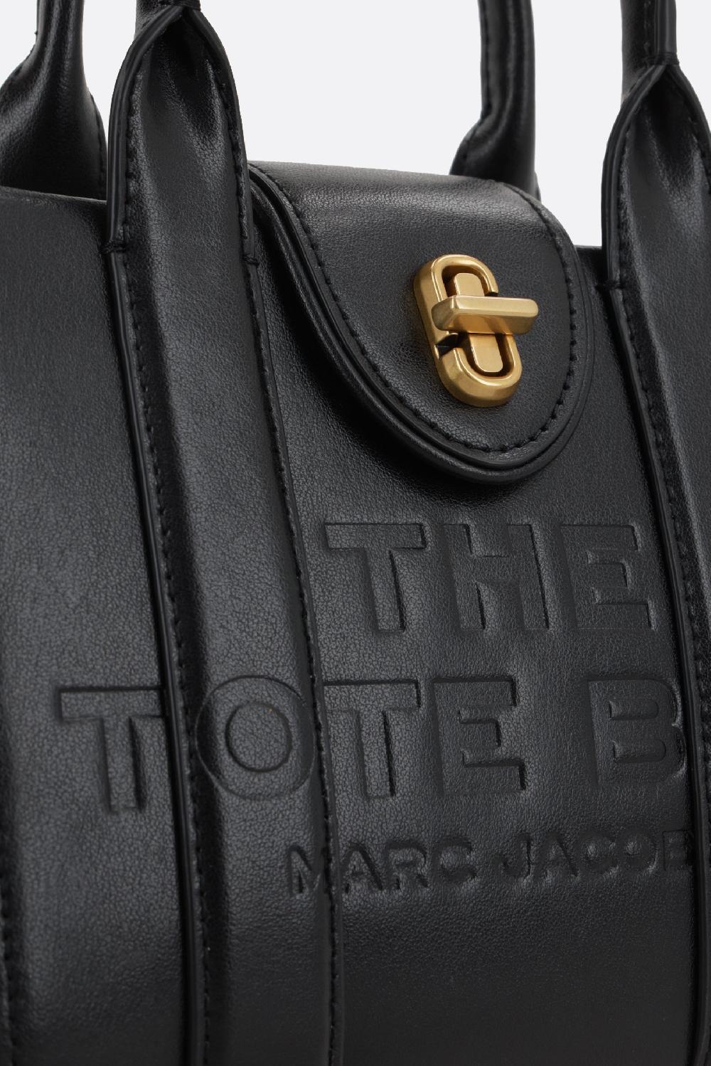 MARC JACOBS The Turnlock Crossbody Tote Bag In Pelle Liscia
