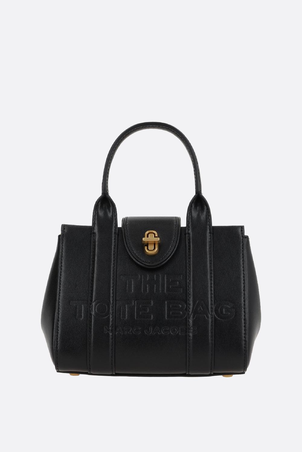 MARC JACOBS The Turnlock Crossbody Tote Bag in pelle liscia