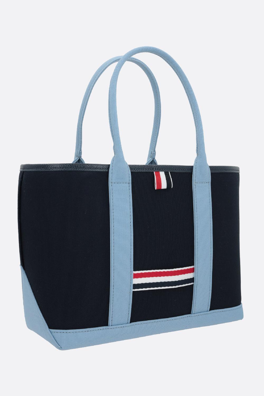 THOM BROWNE Borsa Tote Interlock Small In Canvas