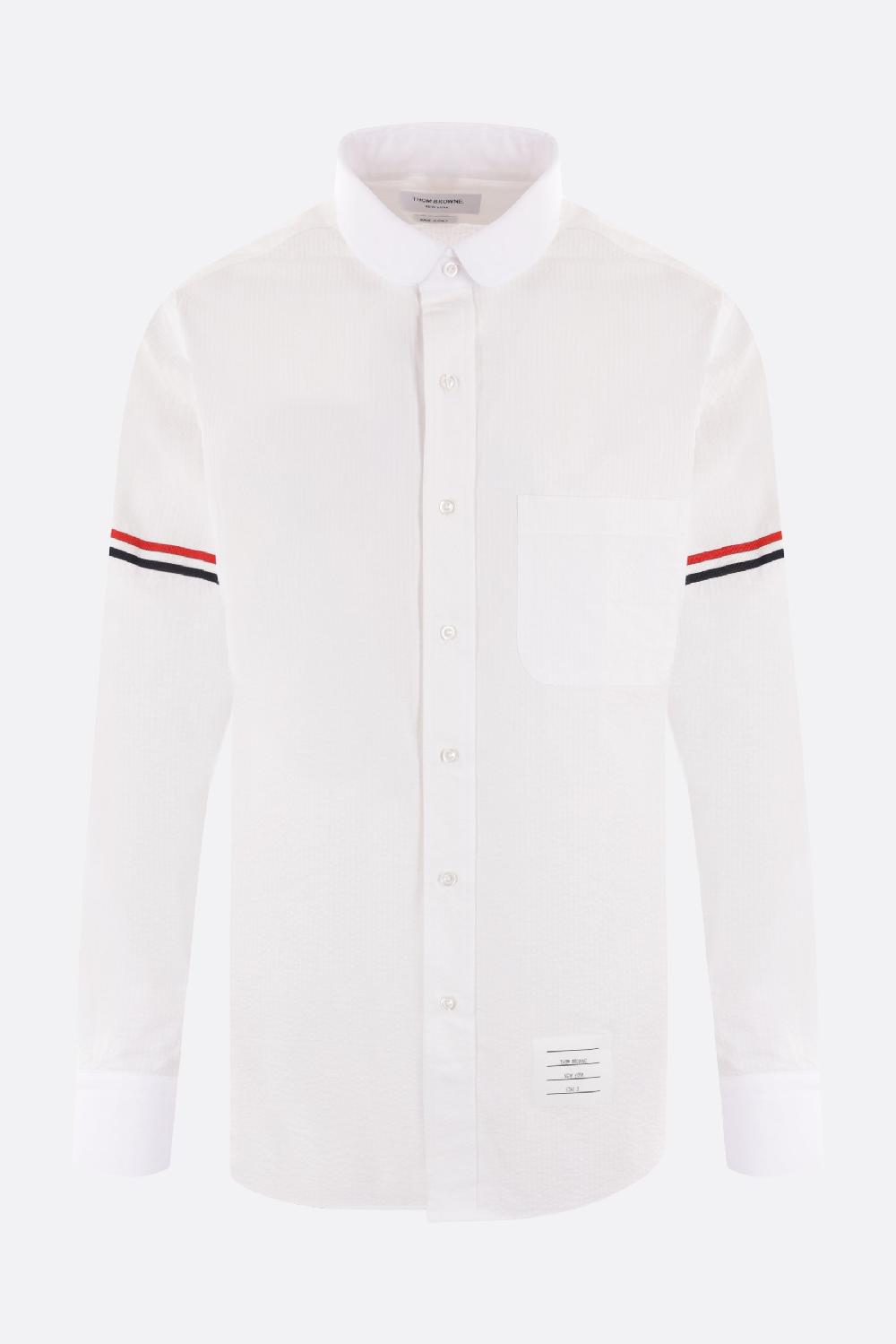 THOM BROWNE camicia in seersucker