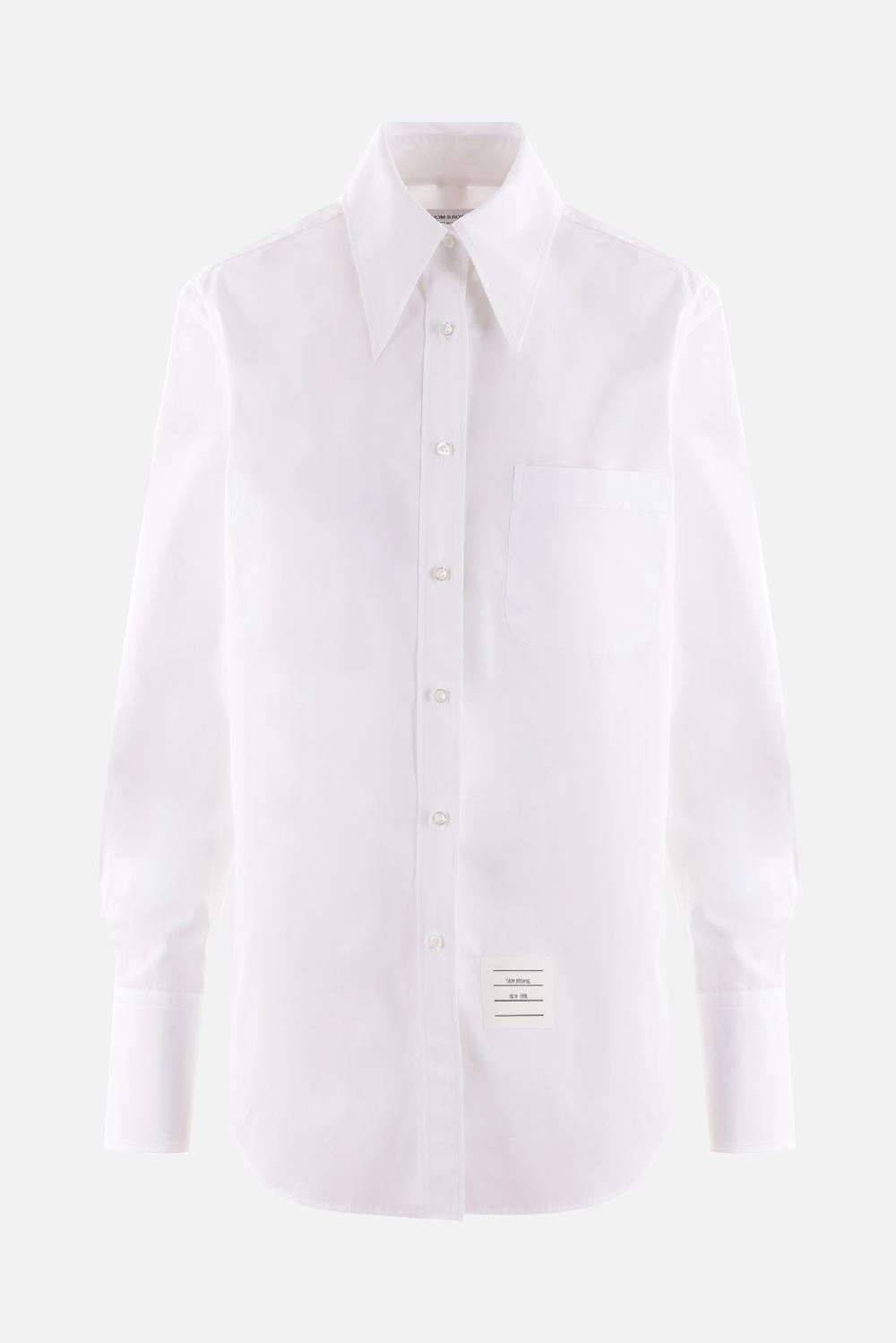 THOM BROWNE camicia oversize in popeline