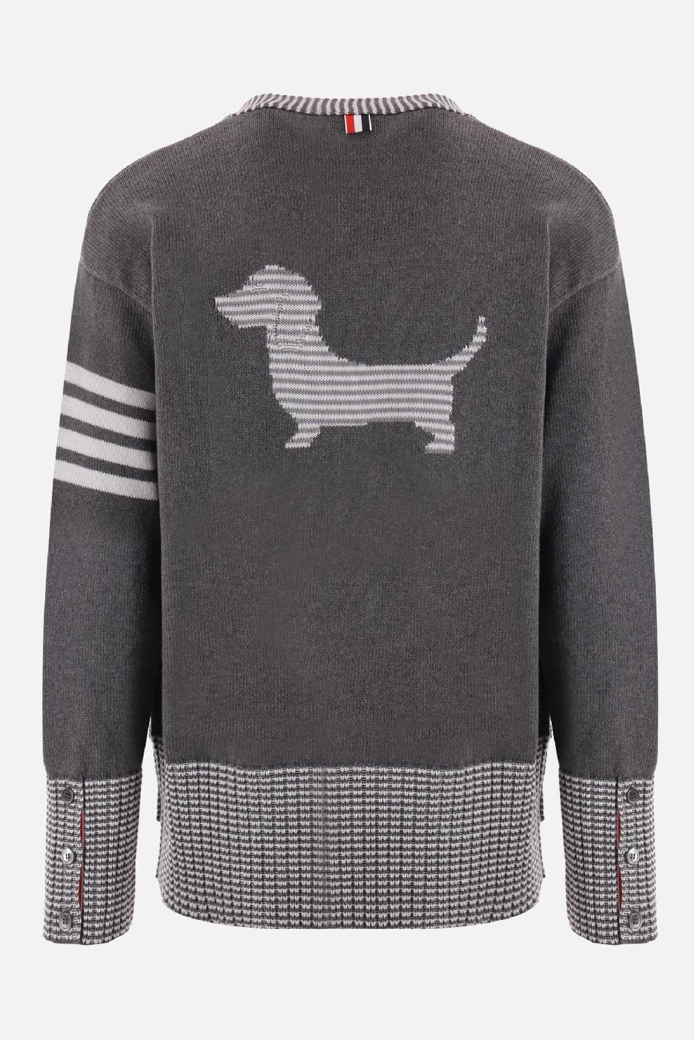 THOM BROWNE Cardigan Hector In Cotone