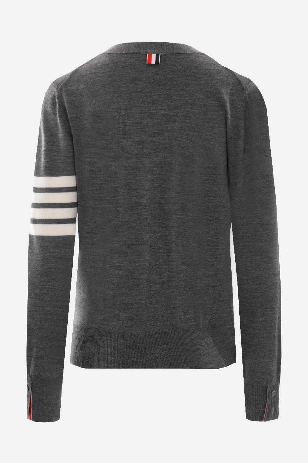 THOM BROWNE Cardigan In Lana