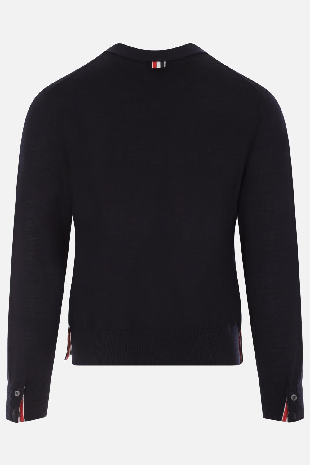 THOM BROWNE Cardigan In Lana