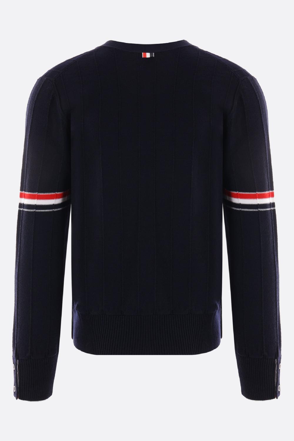 THOM BROWNE Cardigan In Lana