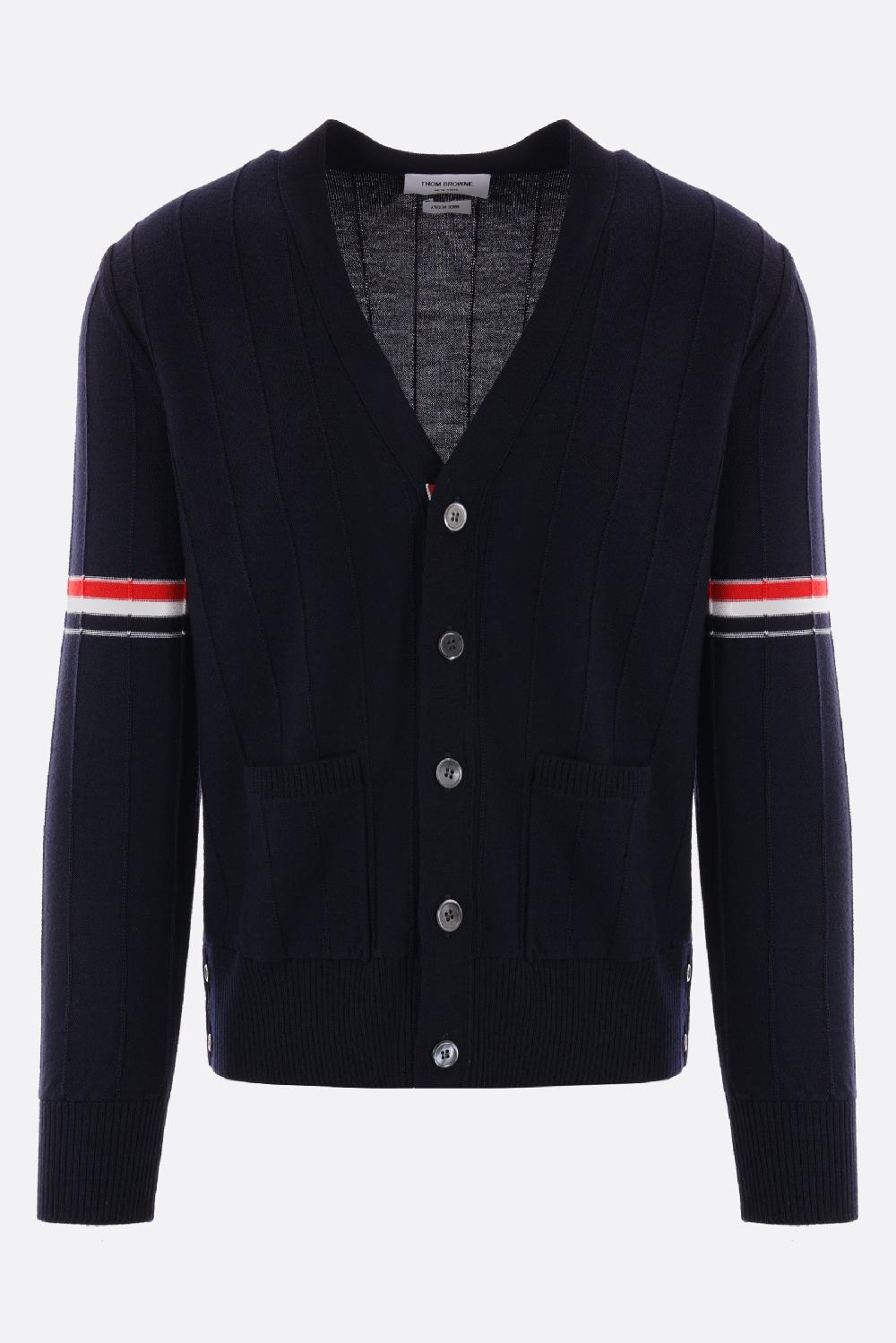 THOM BROWNE cardigan in lana