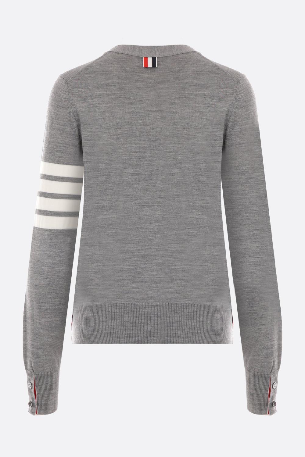 THOM BROWNE Cardigan In Lana