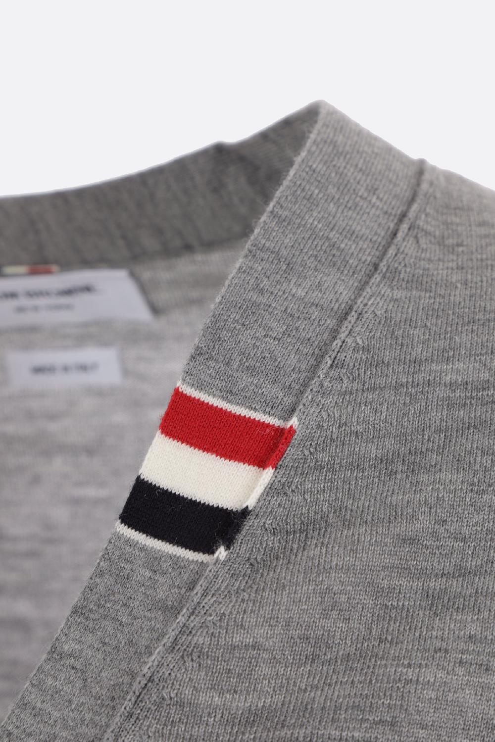 THOM BROWNE Cardigan In Lana