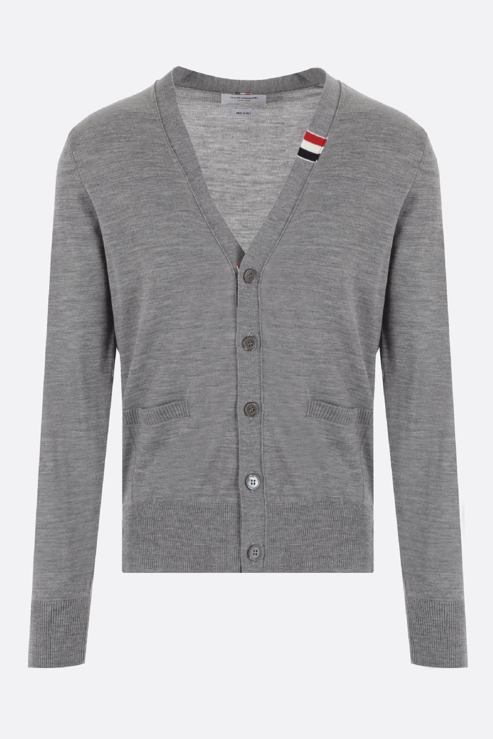 THOM BROWNE cardigan in lana