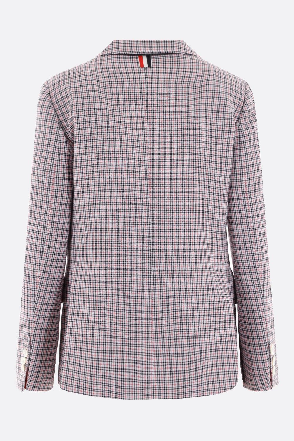 THOM BROWNE Giacca Monopetto In Crepe Di Cotone