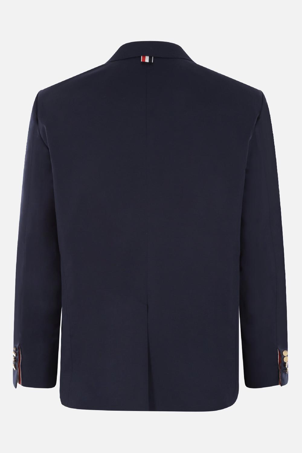 THOM BROWNE Giacca Monopetto In Misto Cotone