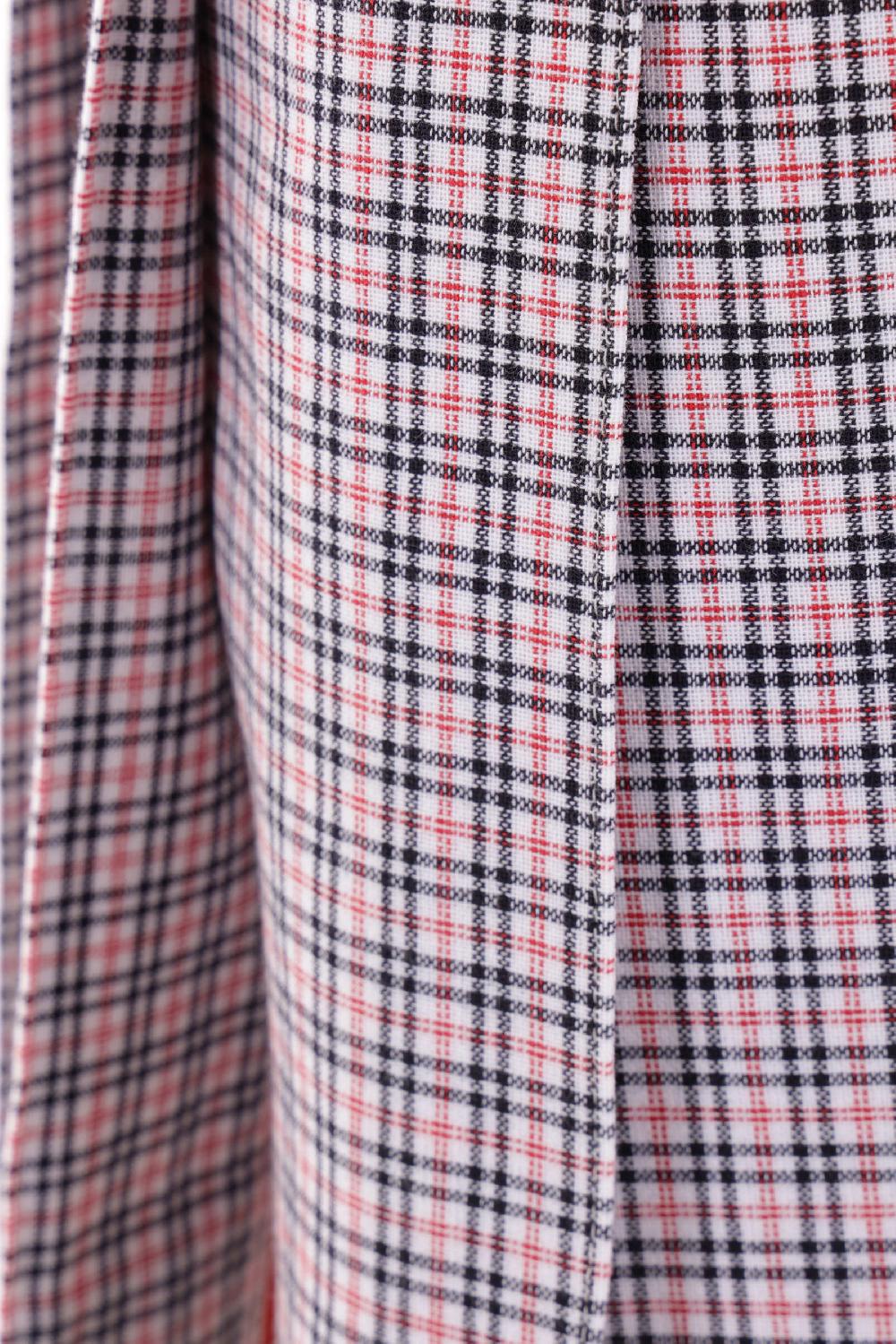 THOM BROWNE Minigonna In Misto Cotone Tartan Small