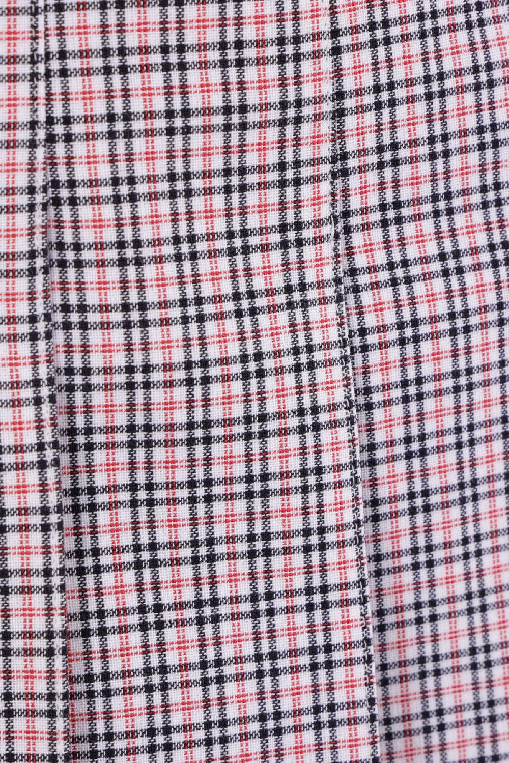 THOM BROWNE Minigonna In Misto Cotone Tartan Small