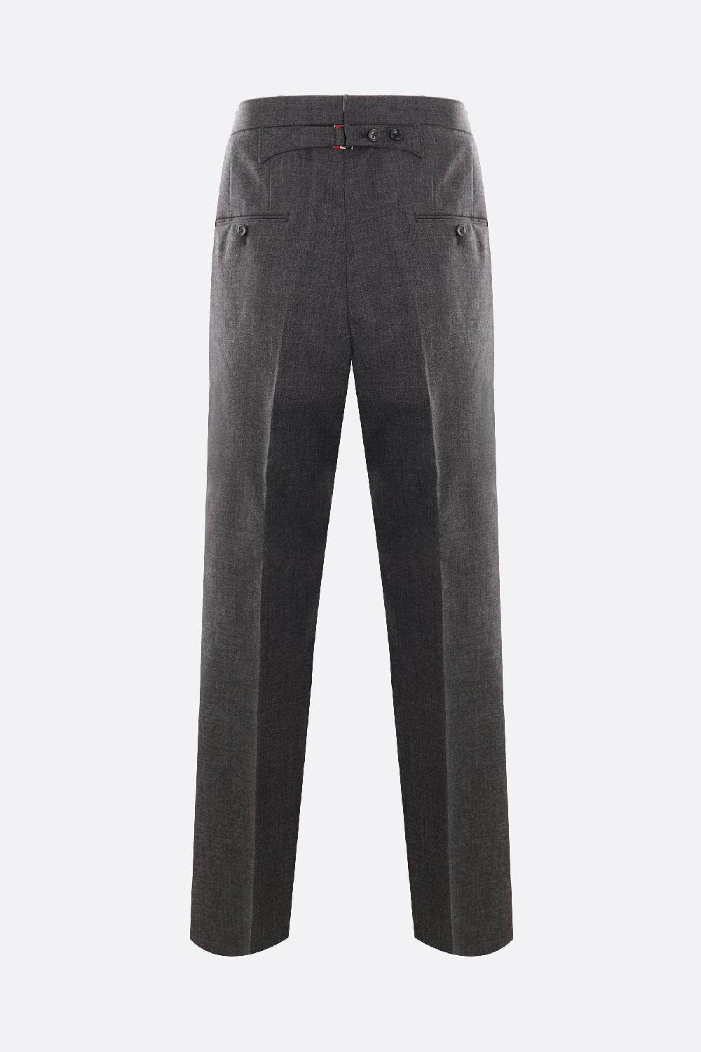 THOM BROWNE Pantalone A Gamba Larga In Lana