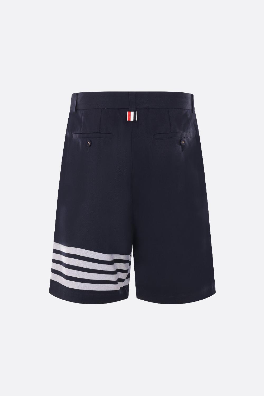 THOM BROWNE Pantalone Corto 4bar In Gabardine