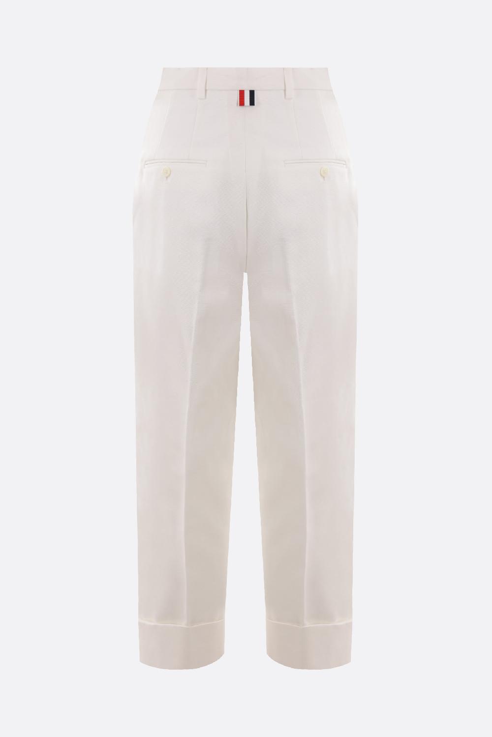 THOM BROWNE Pantalone In Canvas