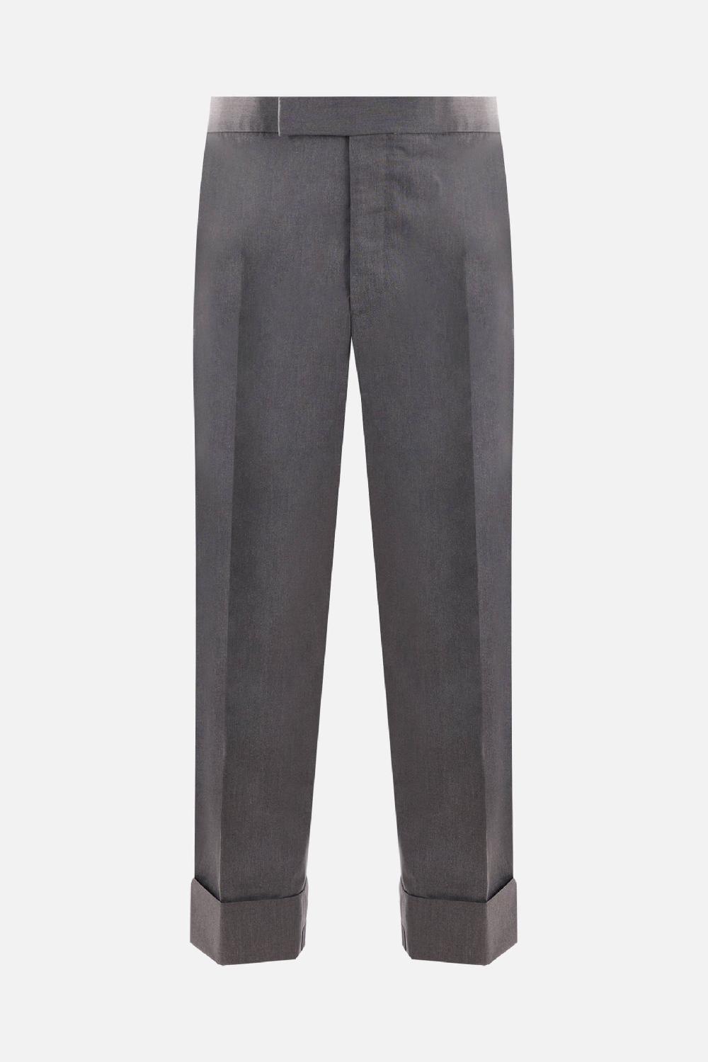THOM BROWNE Pantalone In Misto Cotone