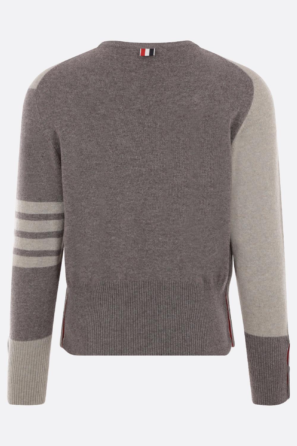 THOM BROWNE Pullover 4bar In Cashmere