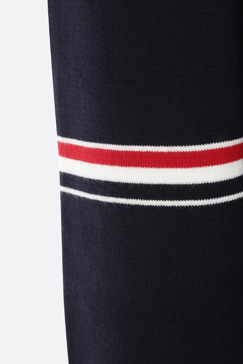 THOM BROWNE Pullover In Cotone Intarsio Tricolor