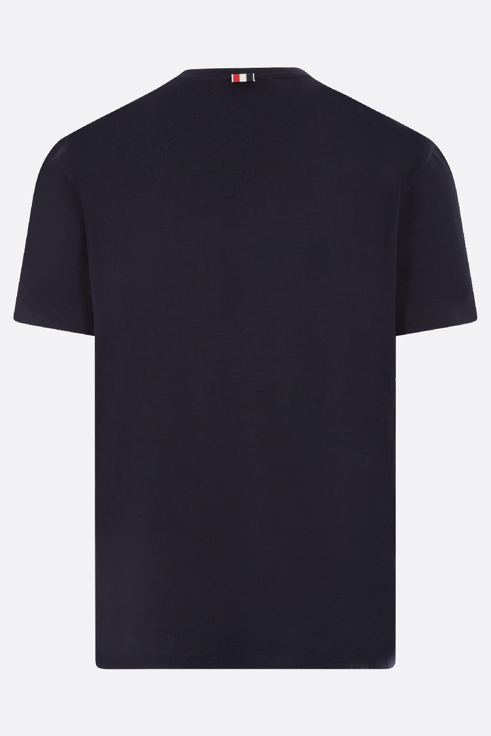 THOM BROWNE T-shirt In Lana Stretch 4bar