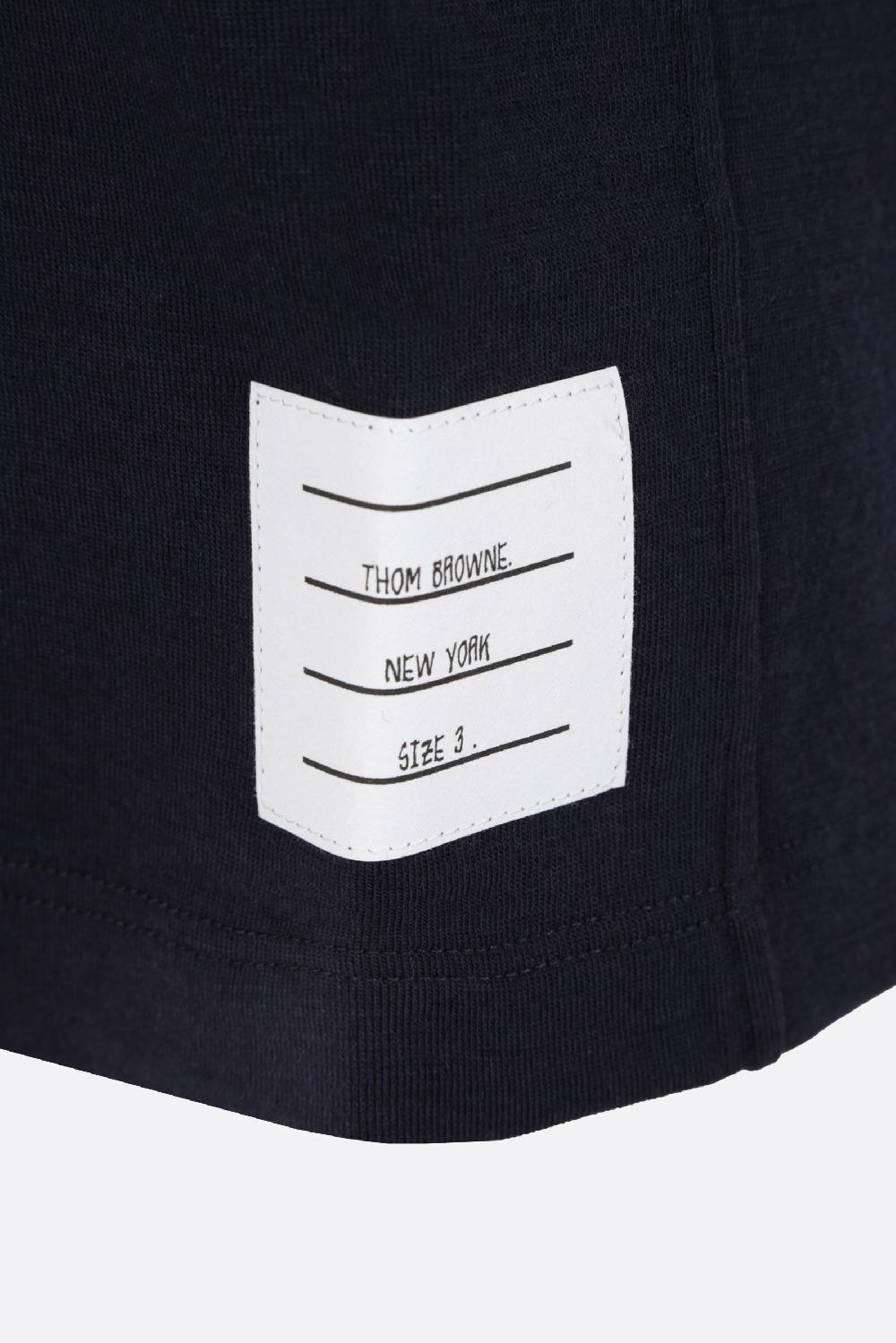 THOM BROWNE T-shirt In Lana Stretch 4bar