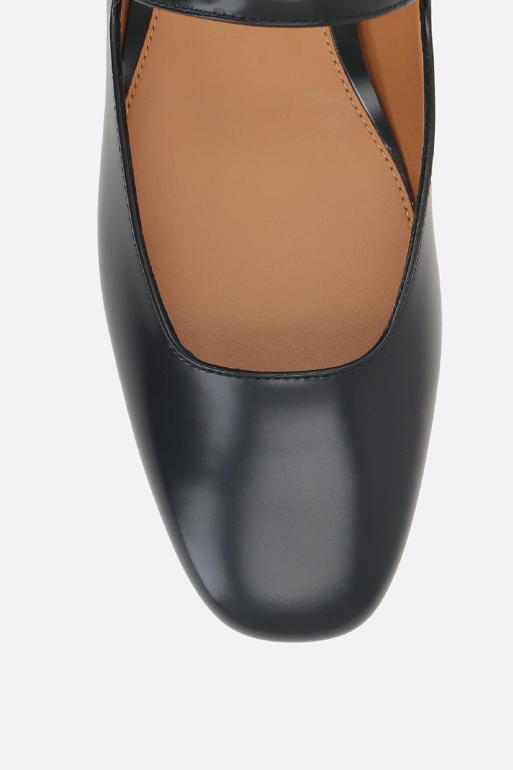 TOD'S Ballerina Mary-jane In Pelle Spazzolata