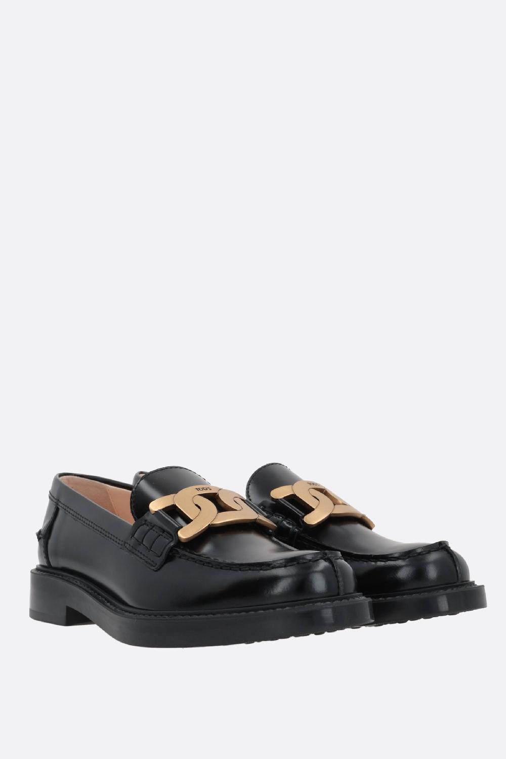 TOD'S Mocassino In Pelle Lucida Con Catena