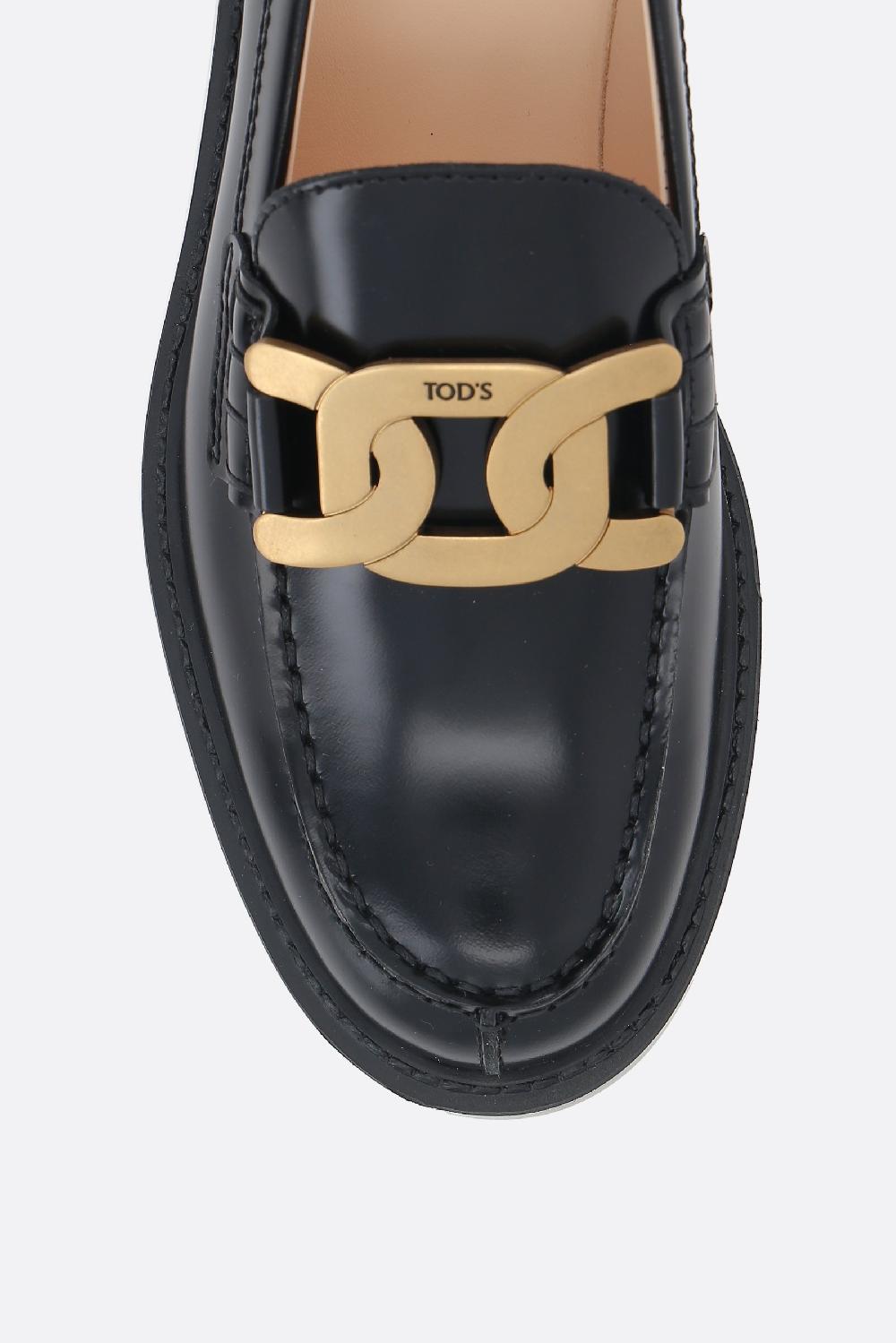 TOD'S Mocassino In Pelle Lucida Con Catena