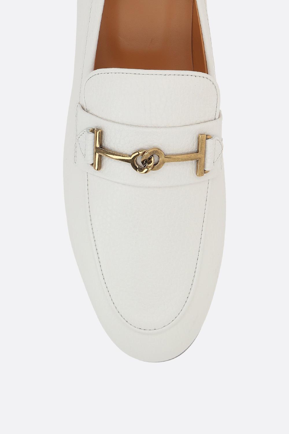 TOD'S Mocassino In Pelle Martellata Con Doppia T