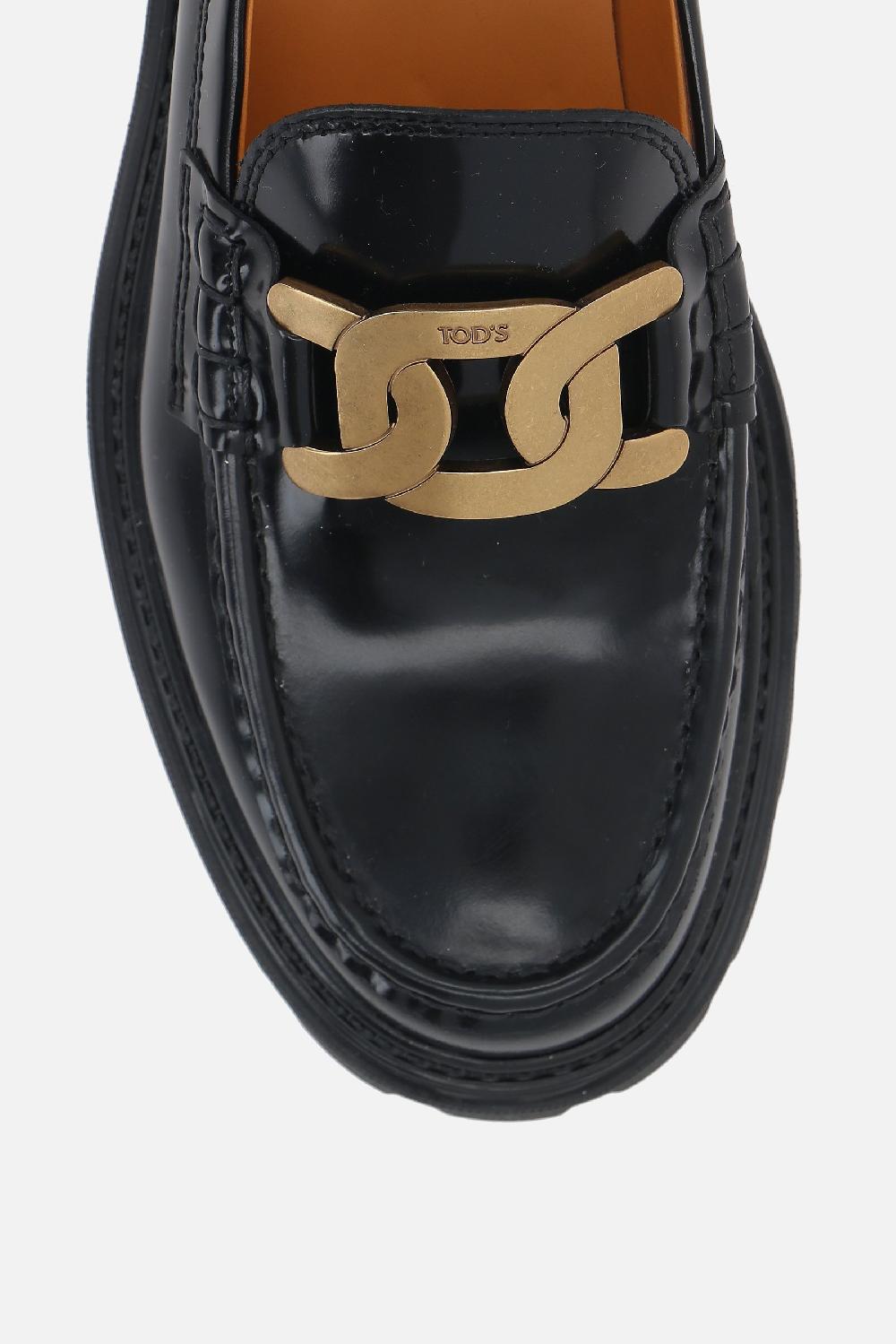 TOD'S Mocassino In Pelle Spazzolata Con Catena