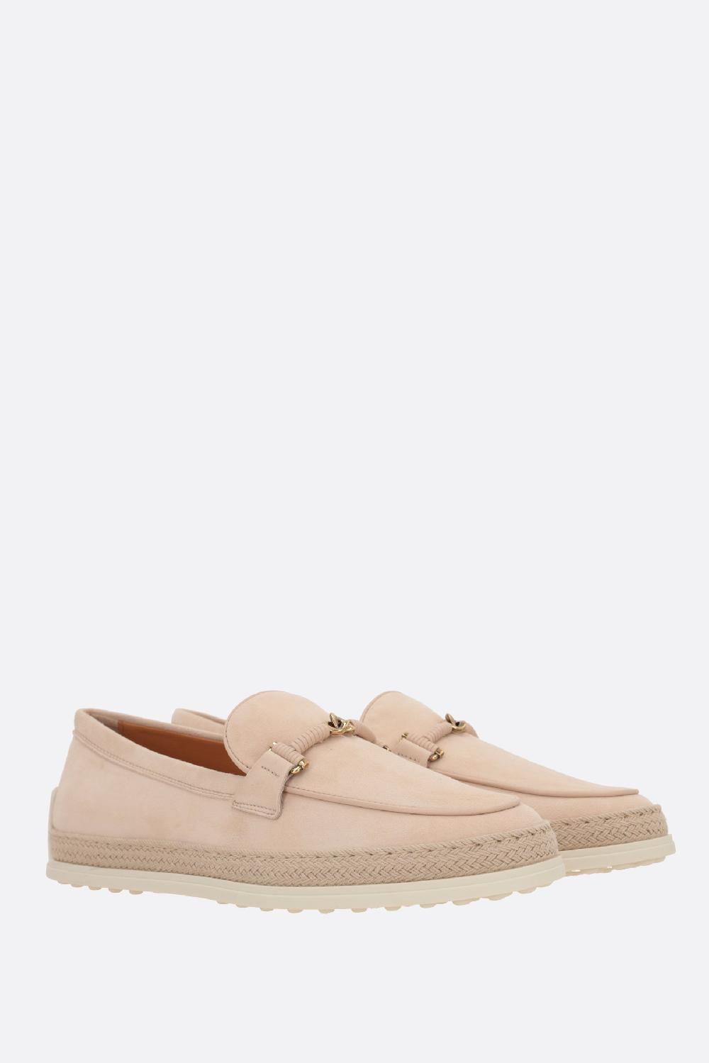 TOD'S Mocassino In Suede Con Doppia T