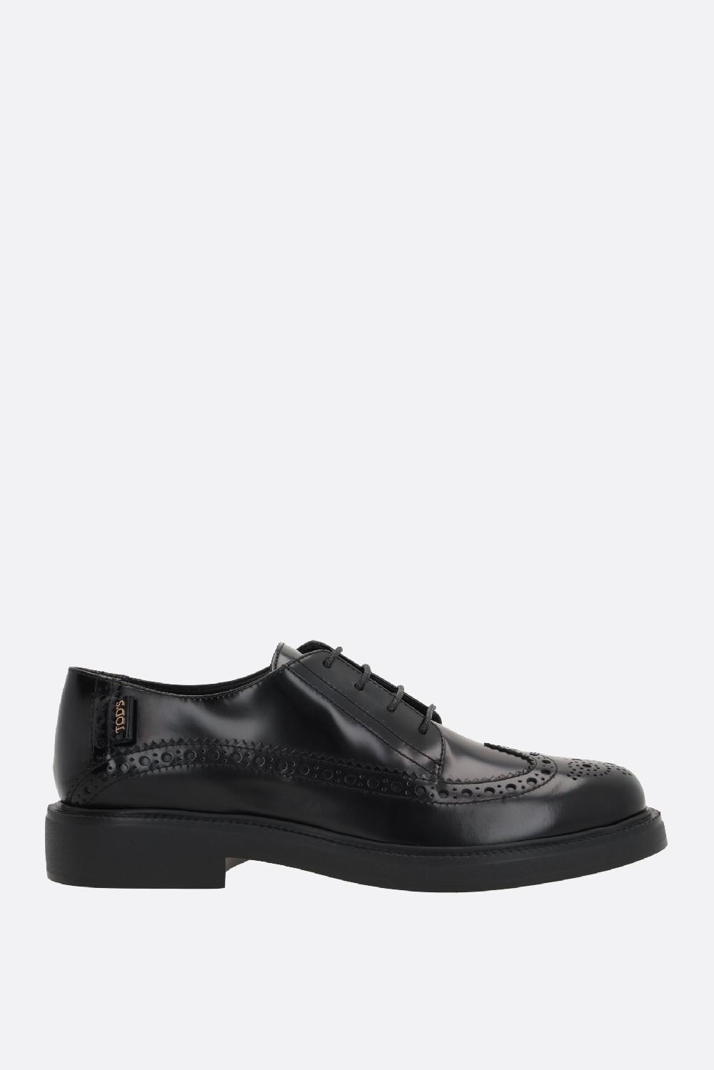 TOD'S scarpa derby in pelle spazzolata