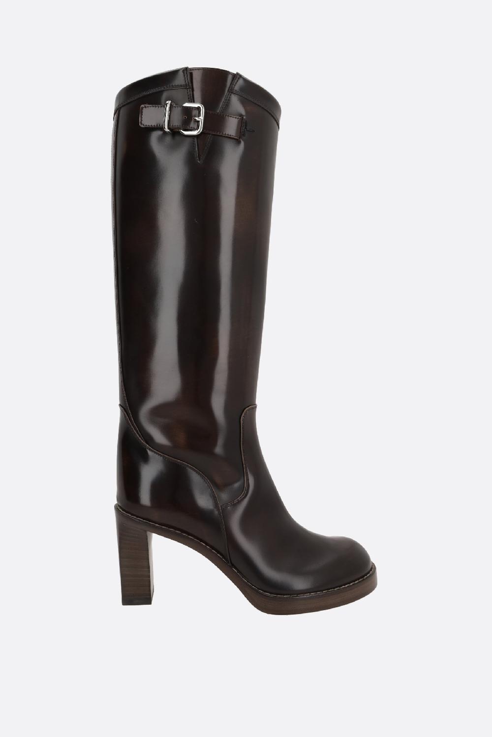 TOD'S stivale in pelle spazzolata