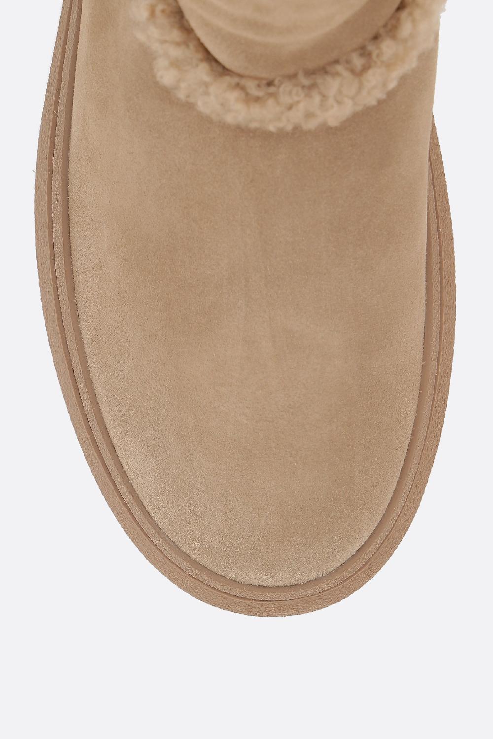 TOD'S Stivaletto In Suede Con Dettaglio Catena