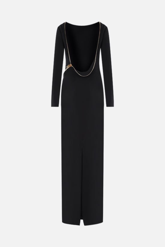 TOM FORD Abito Da Sera In Crepe Con Macro Zip
