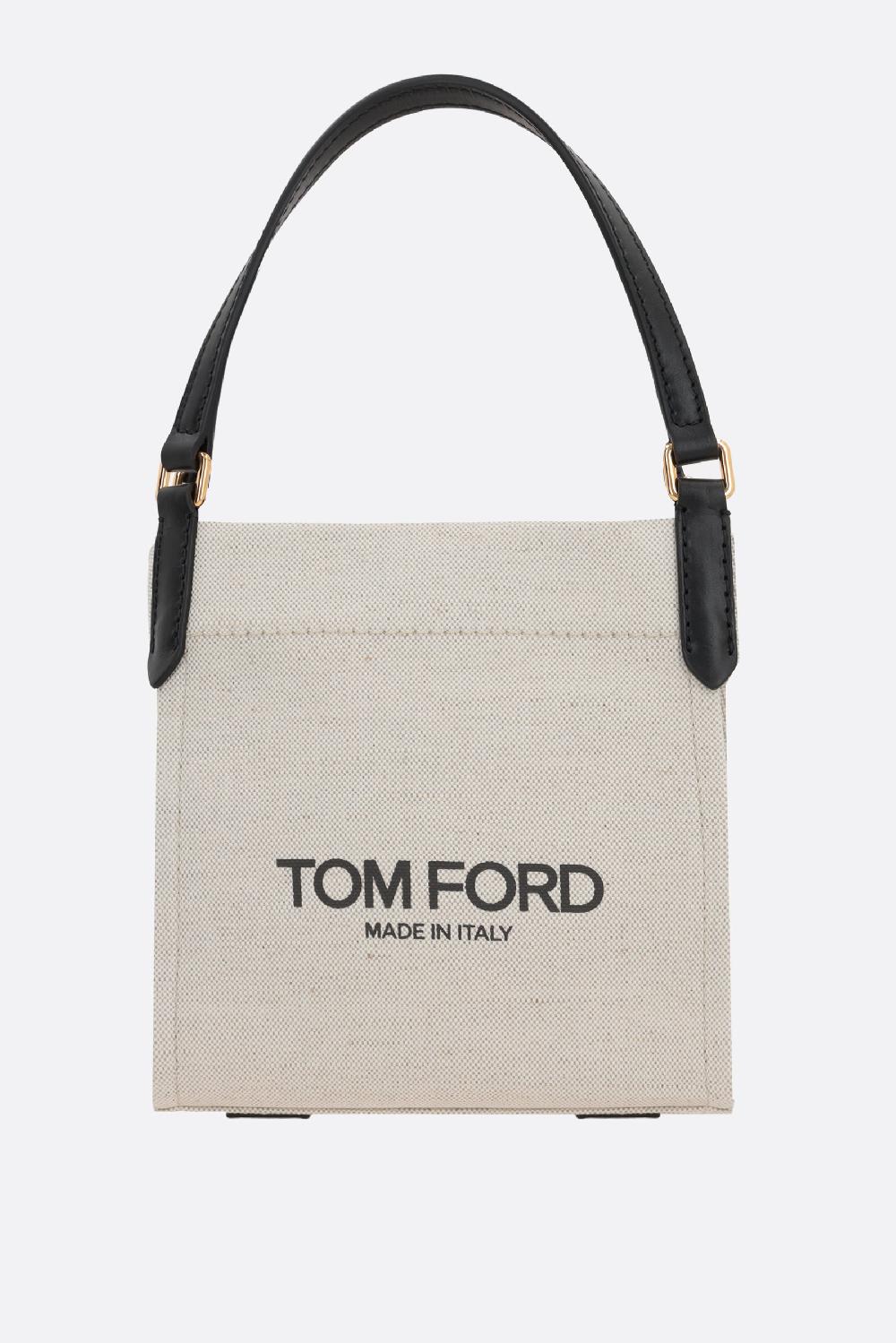 TOM FORD borsa tote Amalfi small in canvas