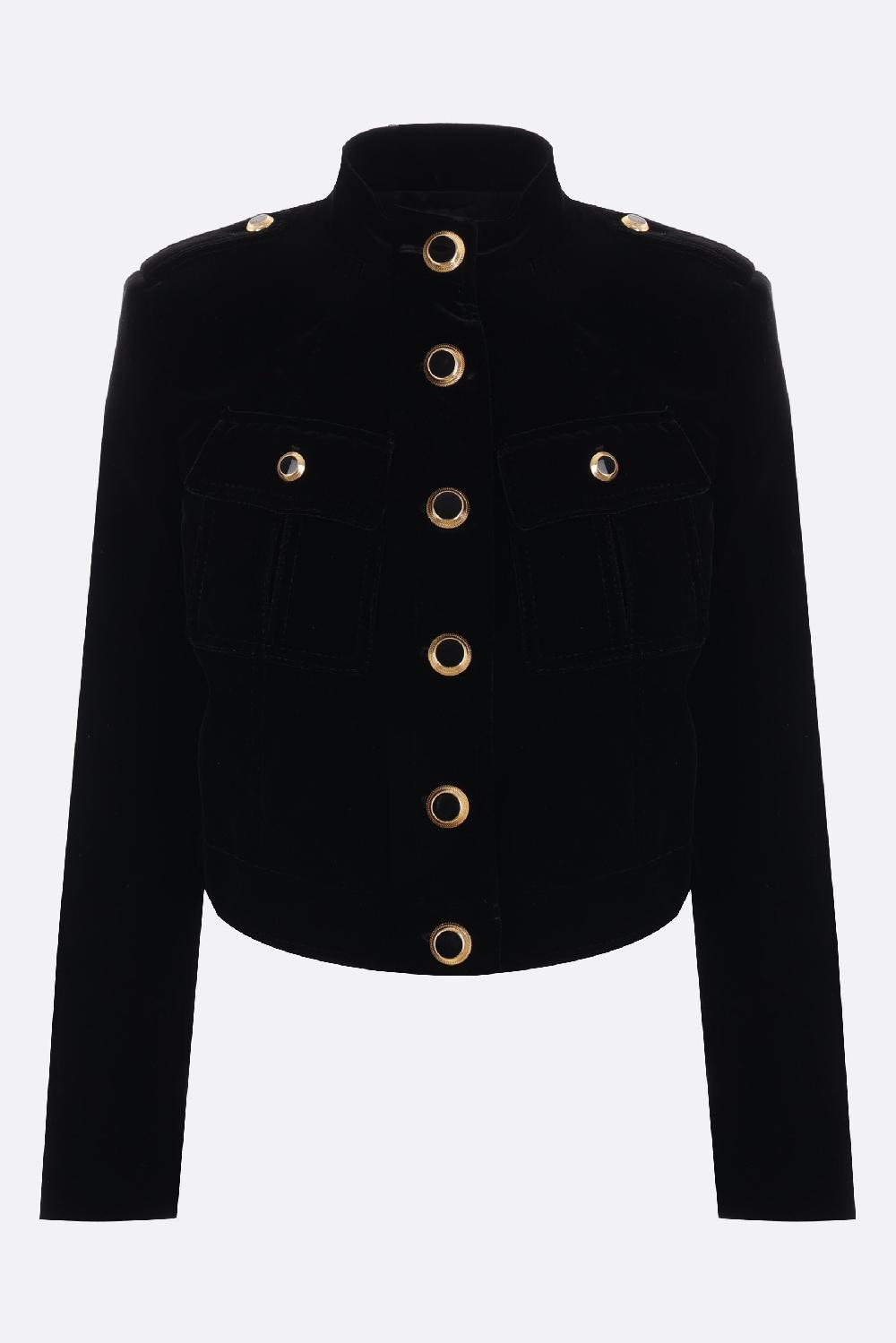 TOM FORD giacca cropped in velluto