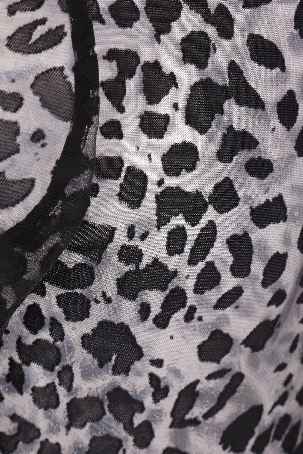 ALEXANDER McQUEEN Top A Maniche Lunghe In Jersey Devoré