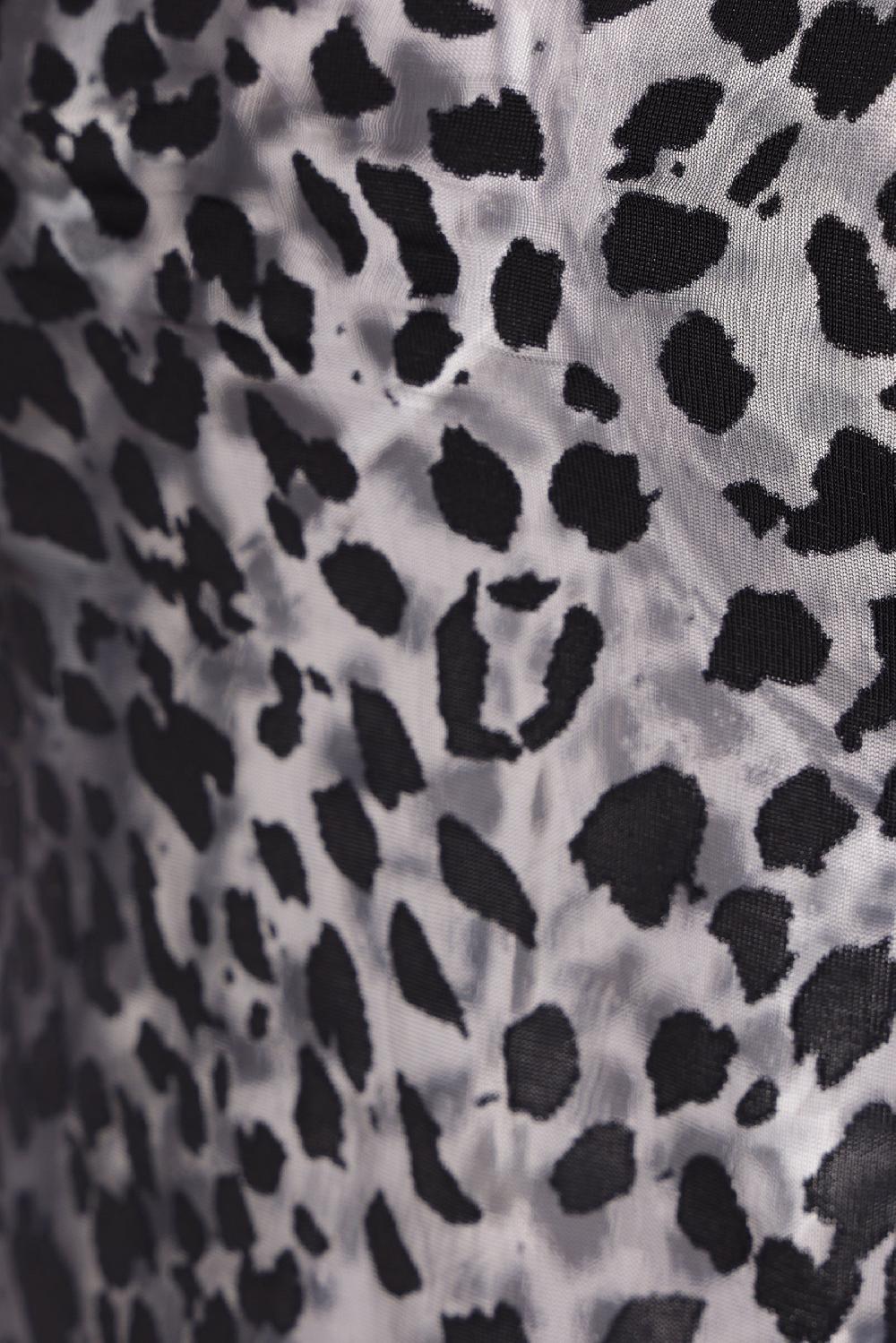 ALEXANDER McQUEEN Top A Maniche Lunghe In Jersey Devoré