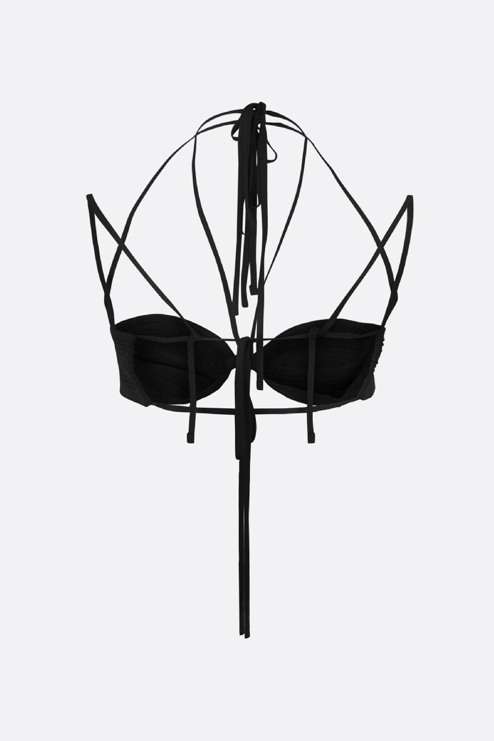 ANDREADAMO Top Bralette In Maglia Stretch A Costine