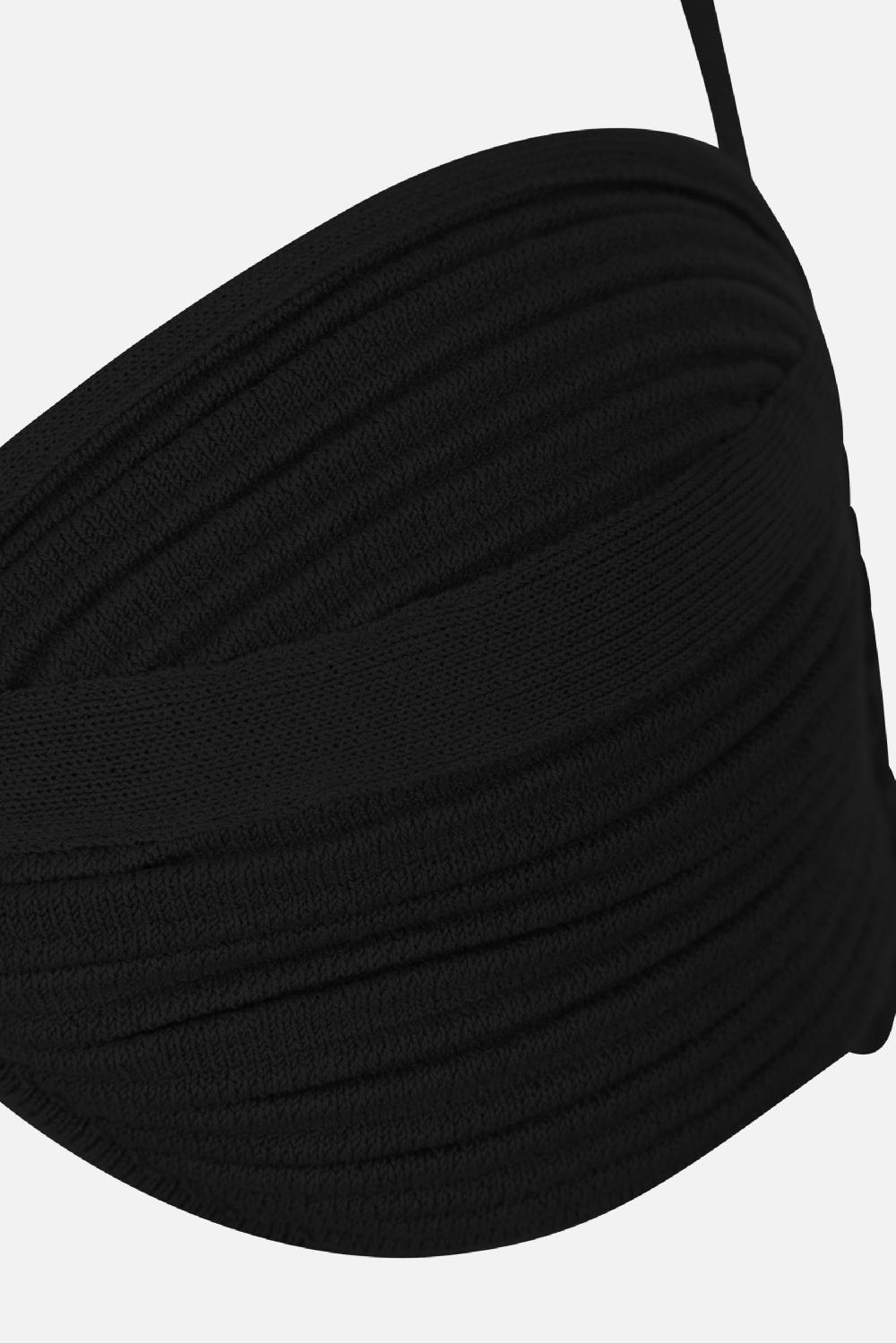 ANDREADAMO Top Bralette In Maglia Stretch A Costine