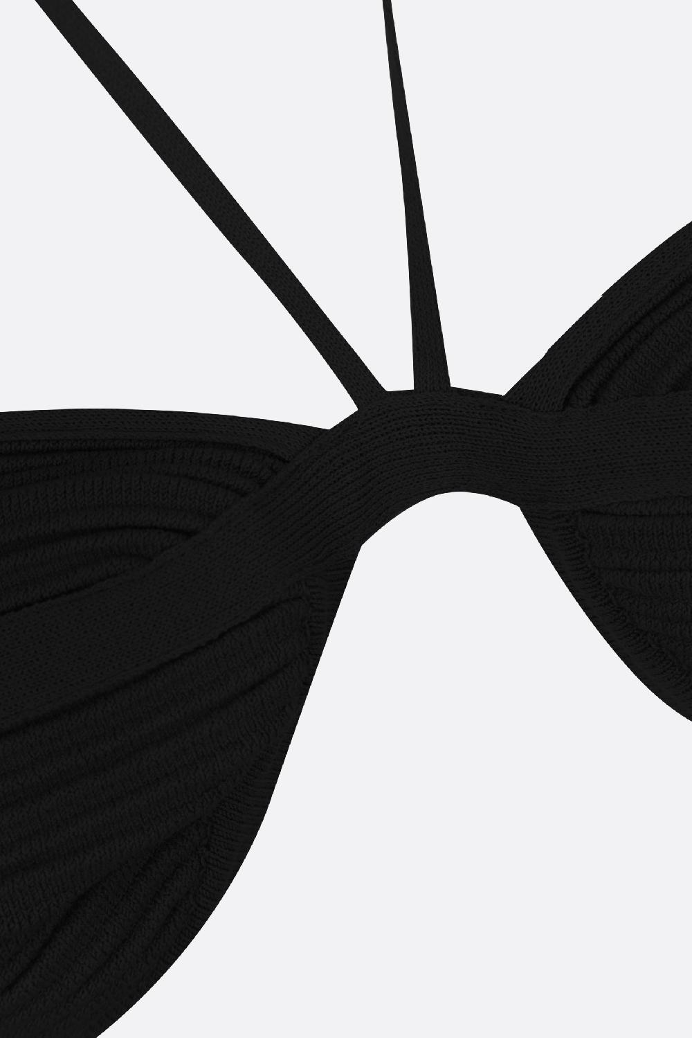 ANDREADAMO Top Bralette In Maglia Stretch A Costine