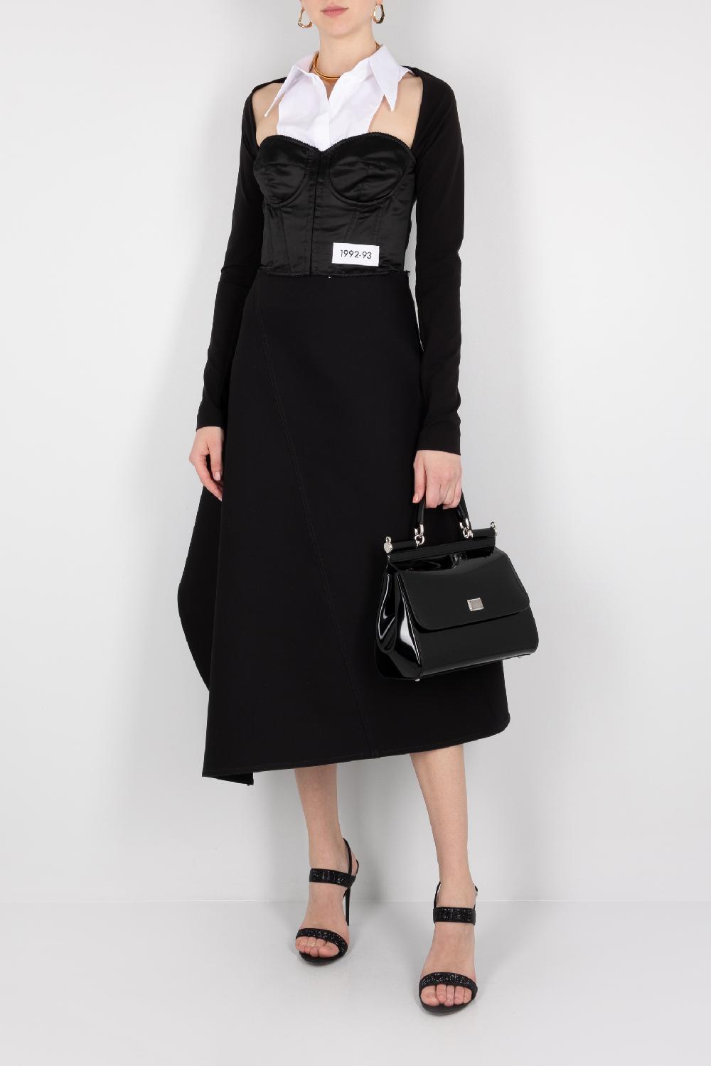 DOLCE & GABBANA Top Bustier In Jersey Raso E Popeline