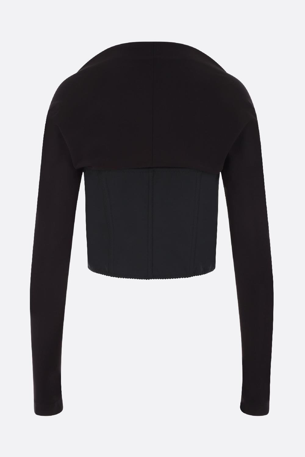 DOLCE & GABBANA Top Bustier In Jersey Raso E Popeline