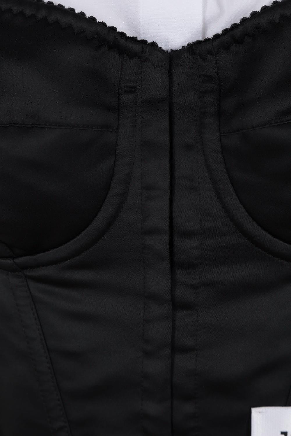 DOLCE & GABBANA Top Bustier In Jersey Raso E Popeline