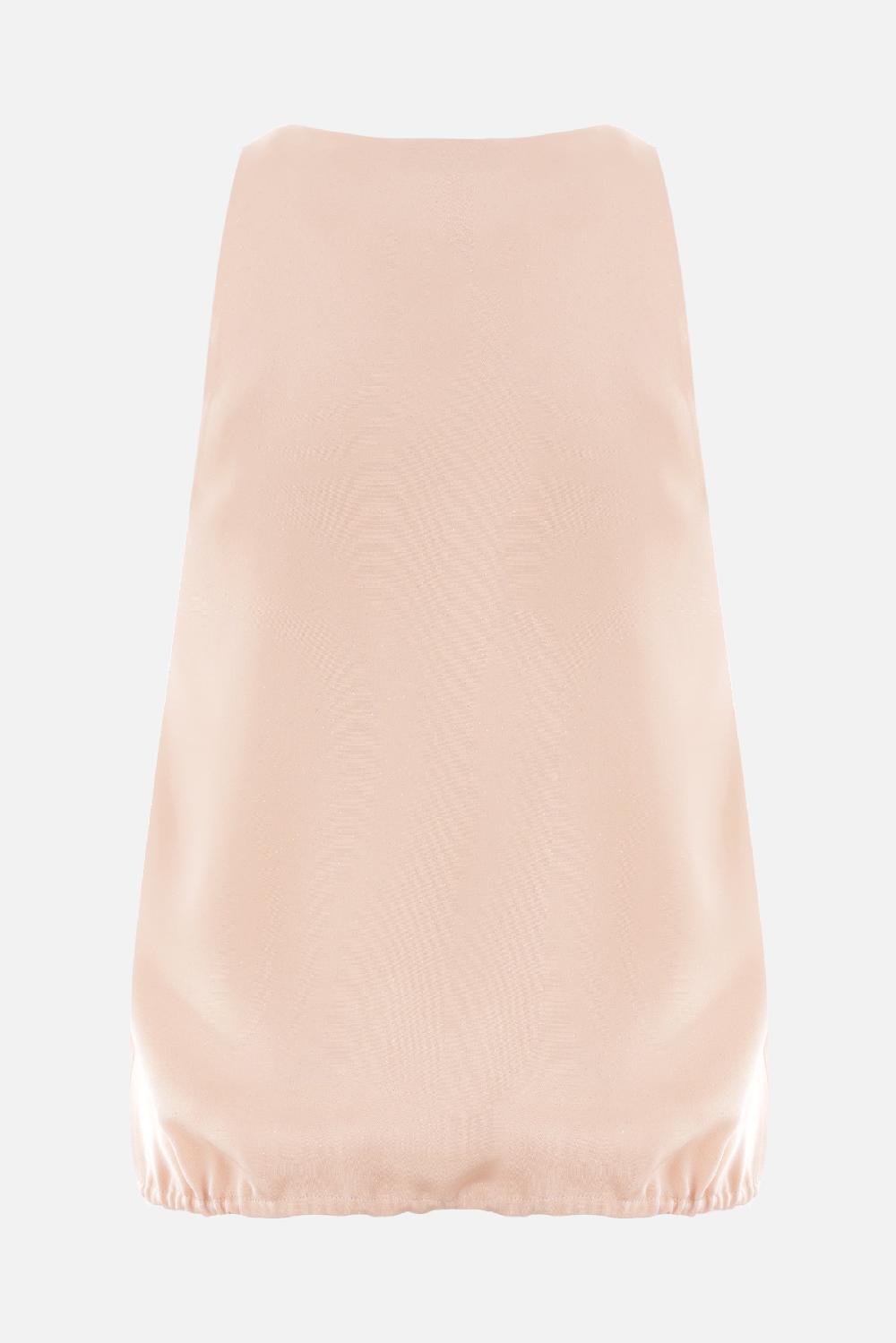 GIORGIO ARMANI Top Smanicato In Seta Marocaine Glitter