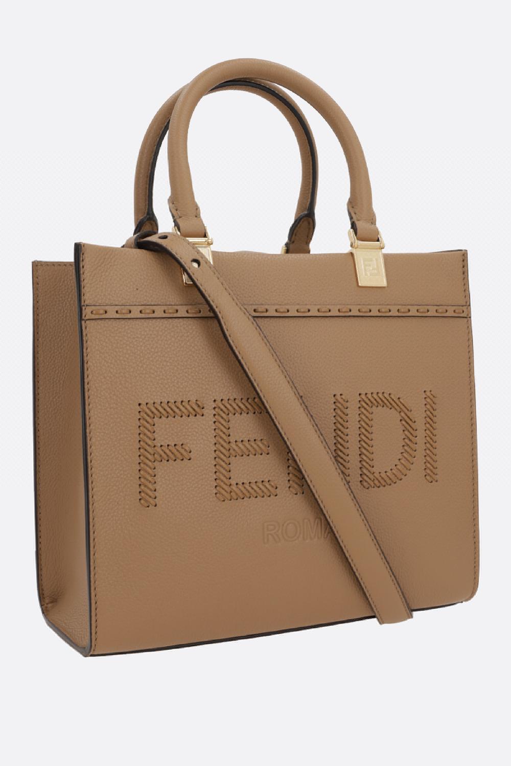 FENDI Tote Fendi Sunshine Small In Pelle Martellata