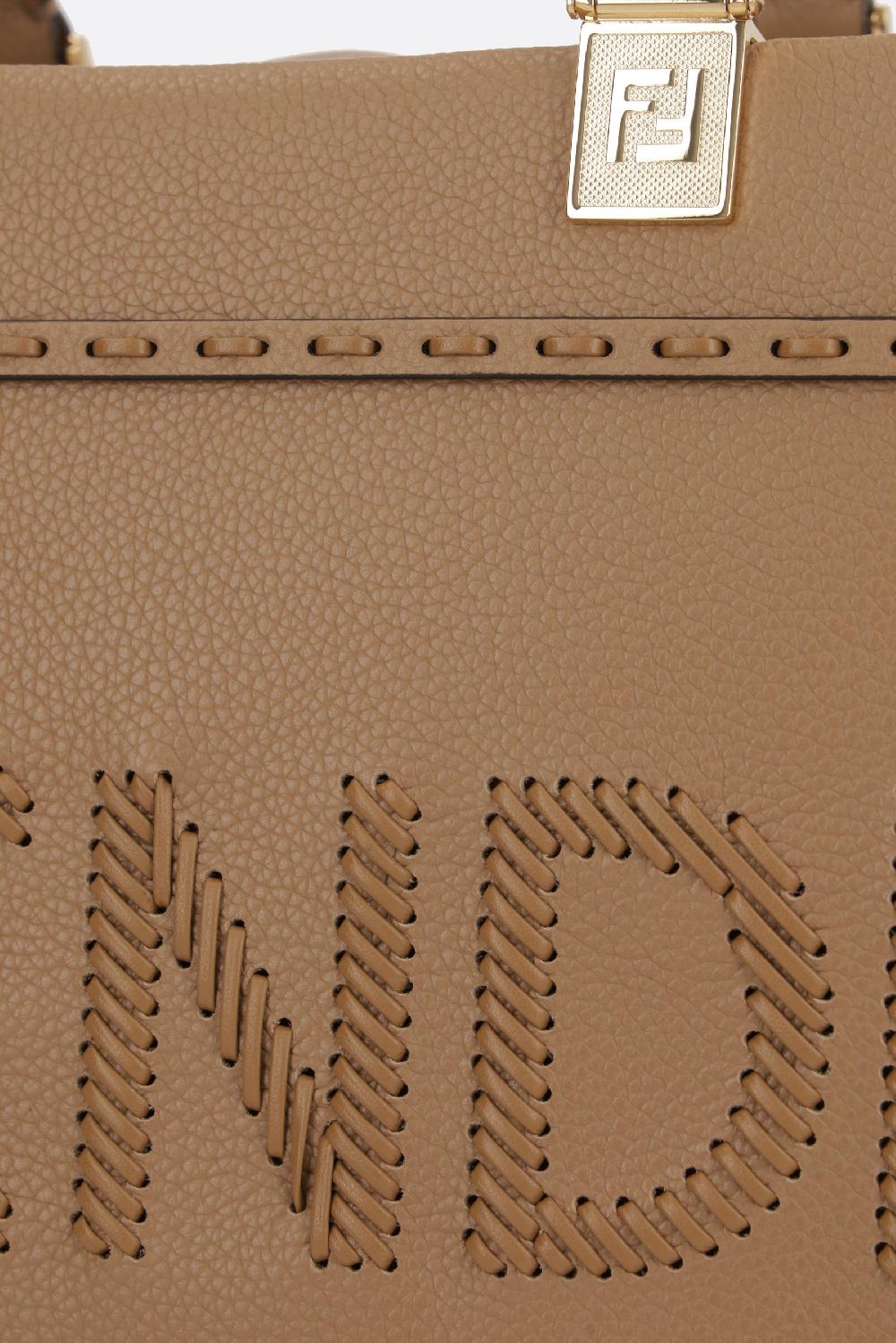 FENDI Tote Fendi Sunshine Small In Pelle Martellata