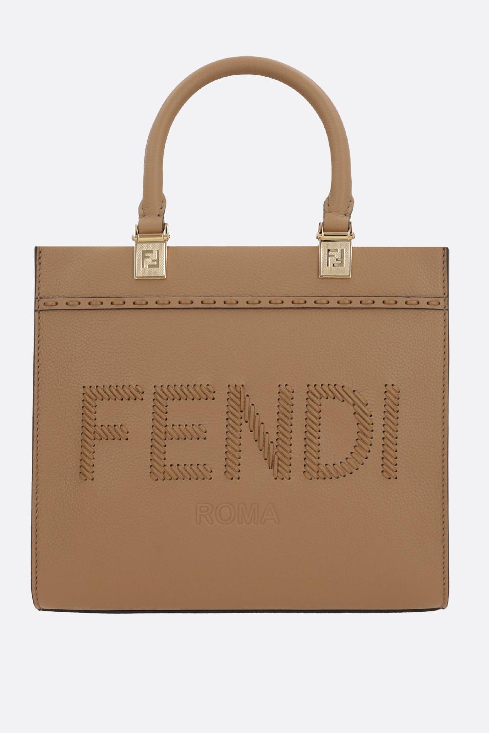 FENDI Tote Fendi Sunshine Small In Pelle Martellata
