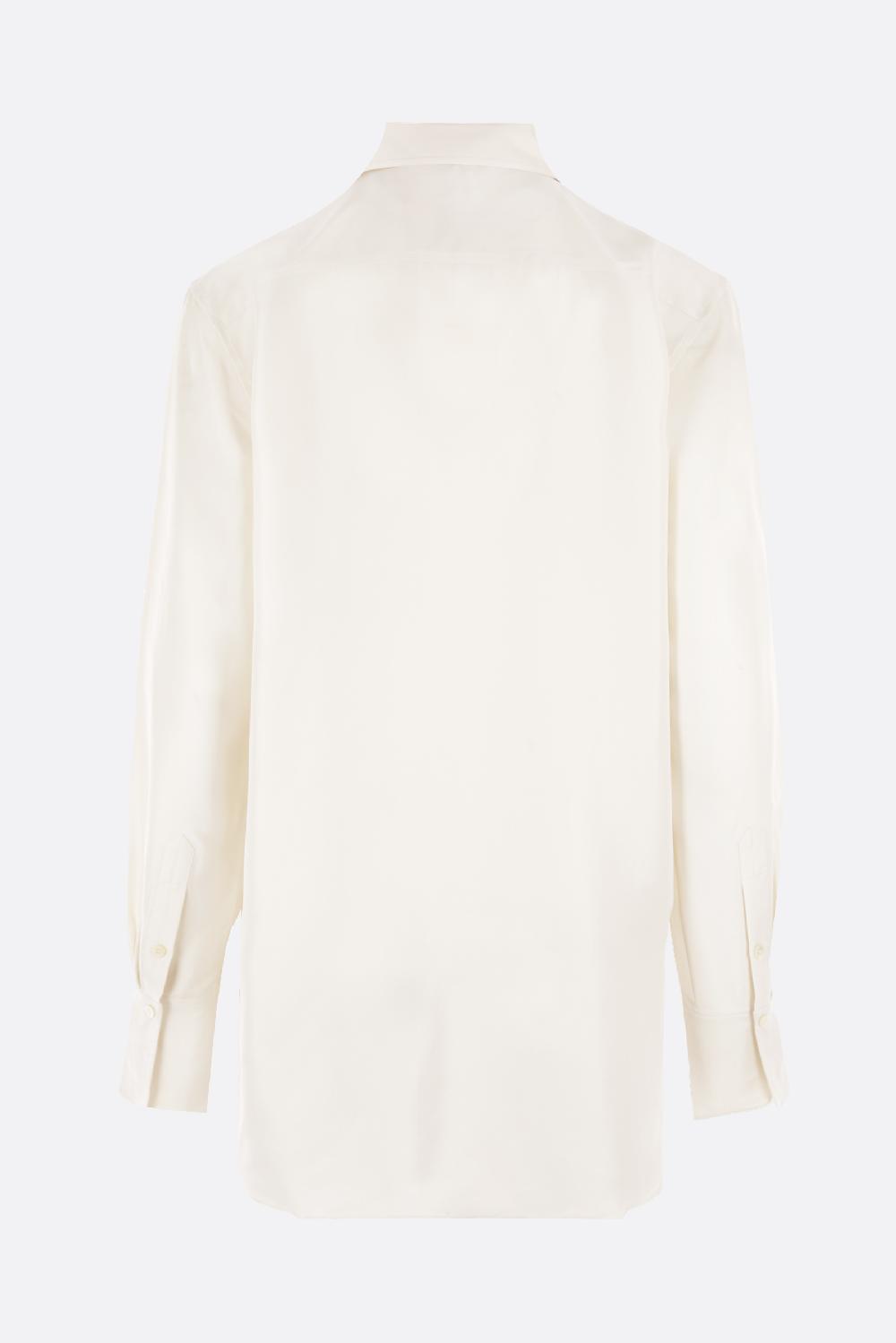 TOTEME Camicia In Seta Con Dettaglio Plissé